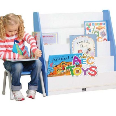 ชั้นหนังสือไม้คุณหนู โชว์ปก แบบ 4 ชั้น